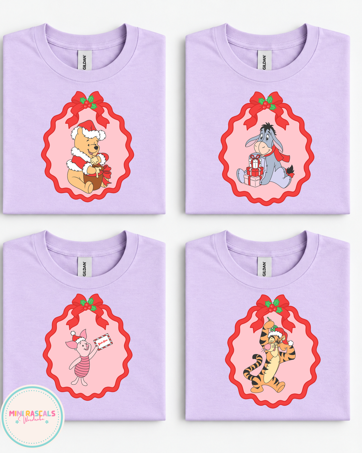 Winnie the Pooh, Piglet, Tigger and Eeyore Christmas T-Shirt and Sweatshirt