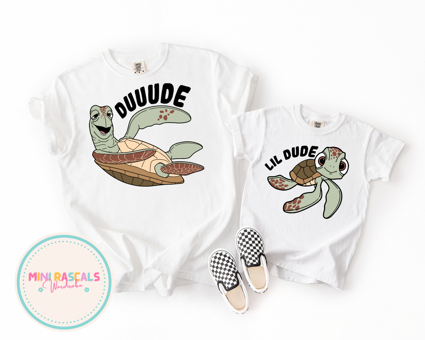 Dude Matching Adult and Kids T-shirt Bundle