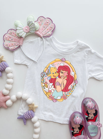 Disney Little Mermaid Ariel T-Shirt & Sweatshirt | Girls Princess Graphic Top | Holiday Outfit