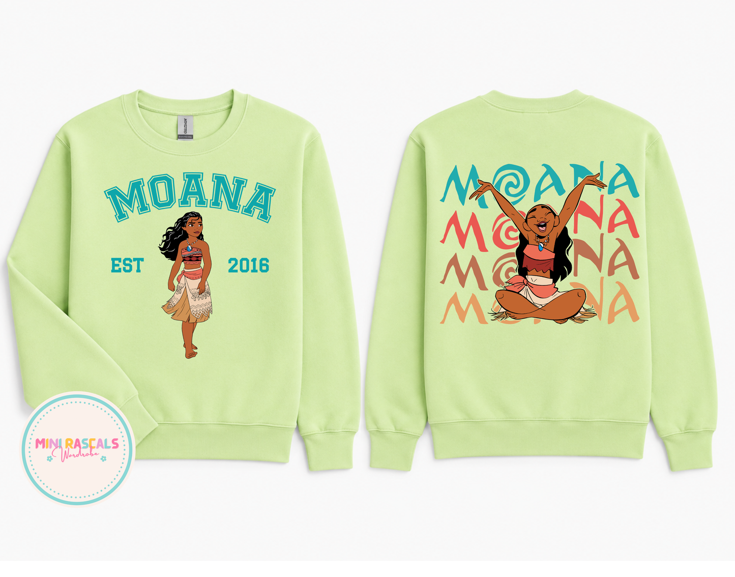 Moana Inspired Kids Sweatshirt | Personalised Disney-Inspired Toddler Jumper