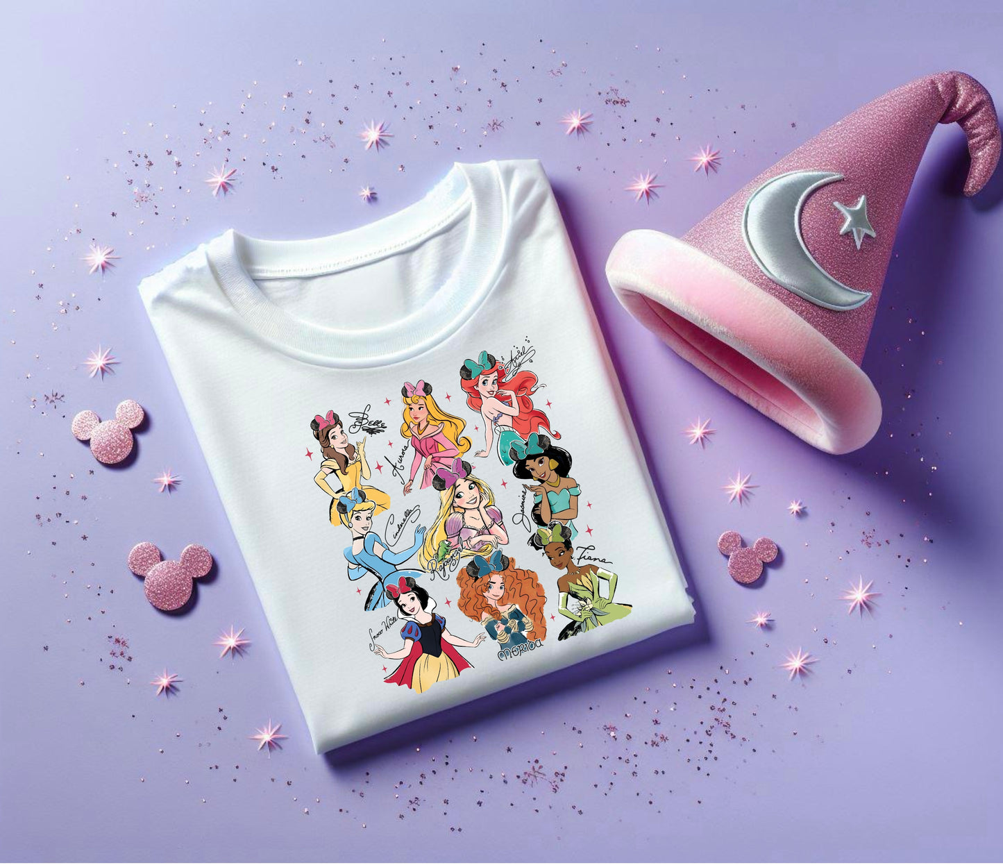 Disney Princesses Disney Trip Kids T-Shirt and Sweatshirt | Girls Princess Graphic Top | Holiday Outfit