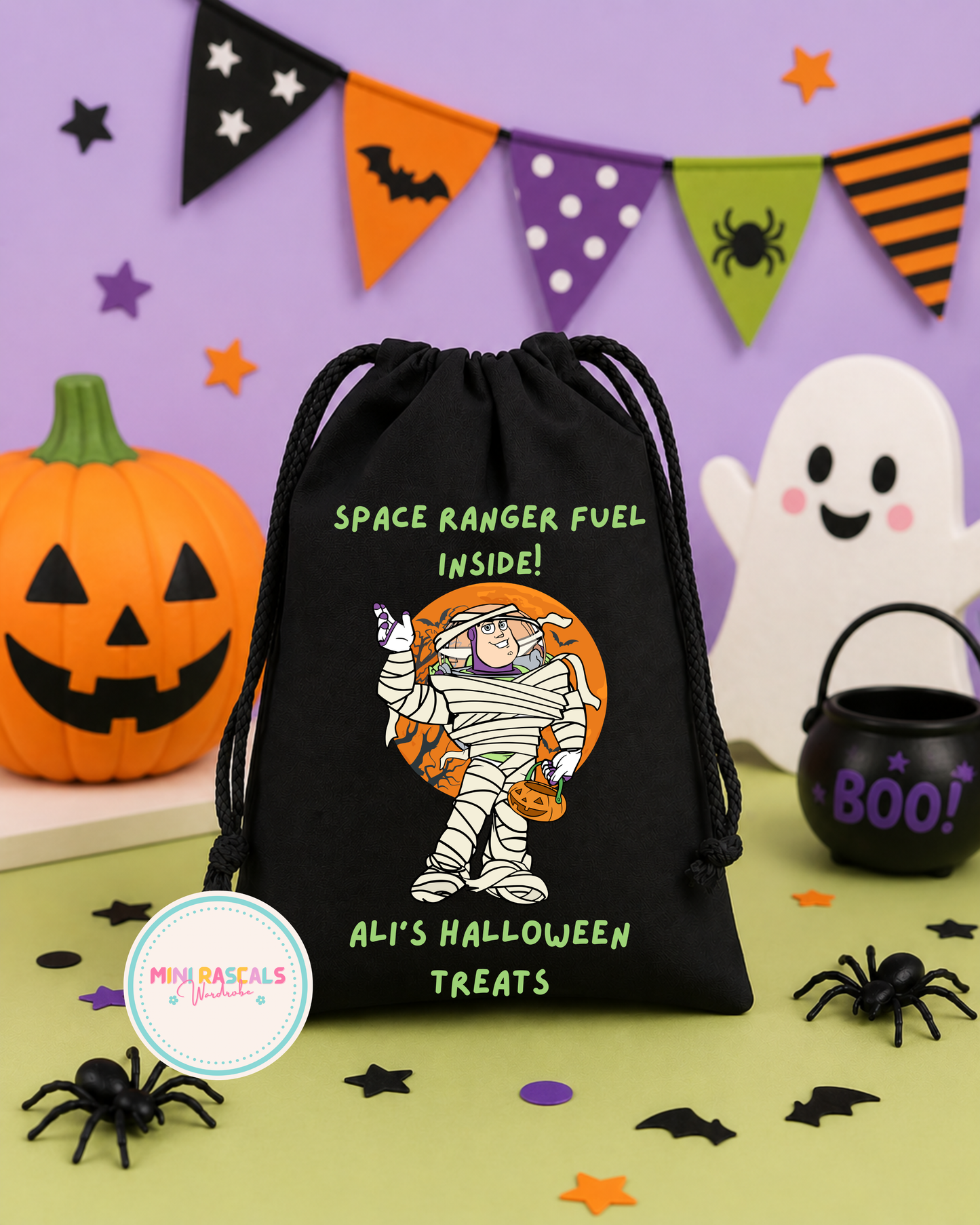 Buzz Lightyear Halloween Personalised Treat Bag