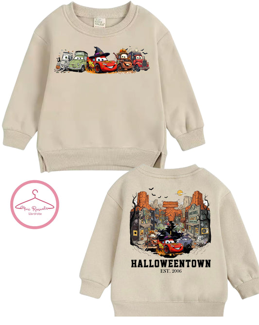 Kids Halloween Disney Cars Town Sweatshirt