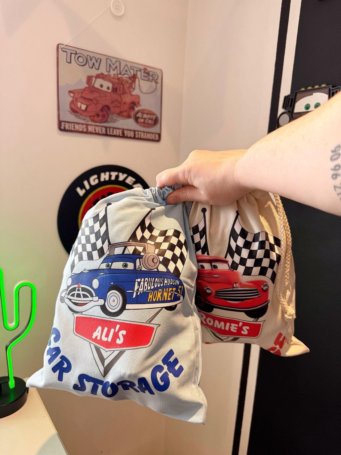 Disney Cars Character Storage Bags