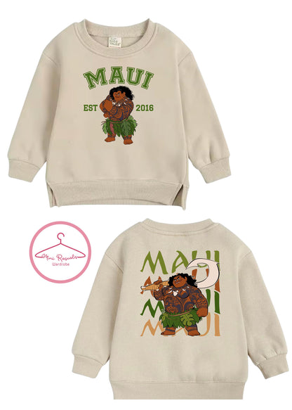 Personalised Maui, Moana, Mei Mei & Pua Sweatshirts for Kids – Toddler Disney-Inspired Kids Sweatshirt