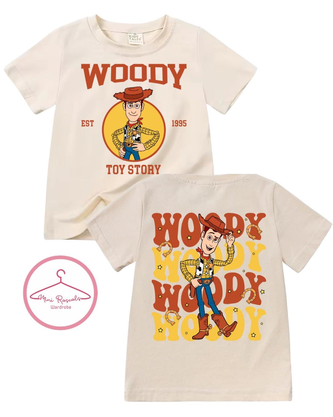 Disney Pixar Toy Story & Cars Kids T-Shirt | McQueen Woody Summer Graphic Tee | Boys Girls Unisex Holiday Top