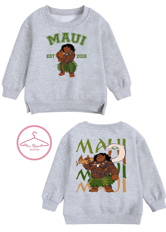 Personalised Maui, Moana, Mei Mei & Pua Sweatshirts for Kids – Toddler Disney-Inspired Kids Sweatshirt
