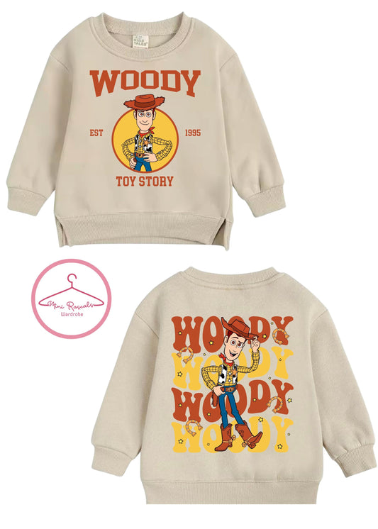 Toy Story Kids Sweatshirt | Woody Jessie & Buzz Lightyear Pixar Jumper | Disney Gift for Boys Girls