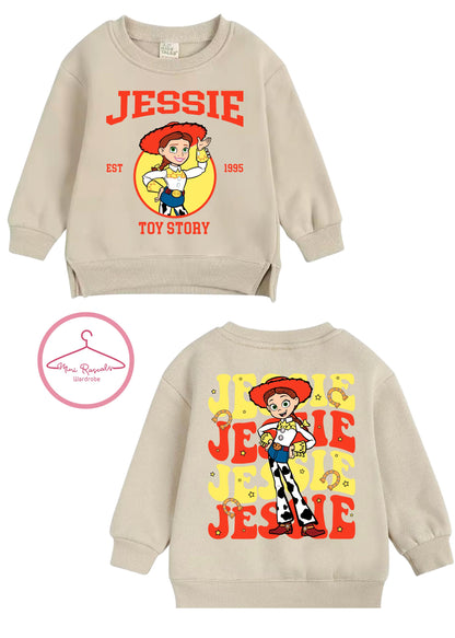 Toy Story Kids Sweatshirt | Woody Jessie & Buzz Lightyear Pixar Jumper | Disney Gift for Boys Girls