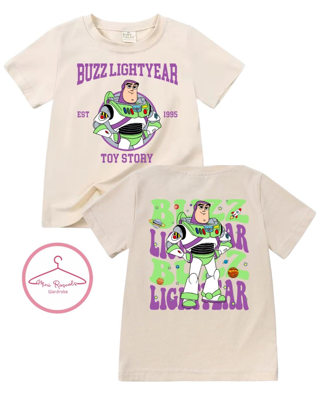 Disney Pixar Toy Story & Cars Kids T-Shirt | McQueen Woody Summer Graphic Tee | Boys Girls Unisex Holiday Top