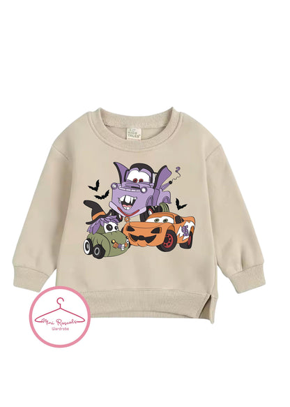 Halloween Car Pumpkin and Vampire Mater Jumper | Spooky Disney Cars Sweatshirt