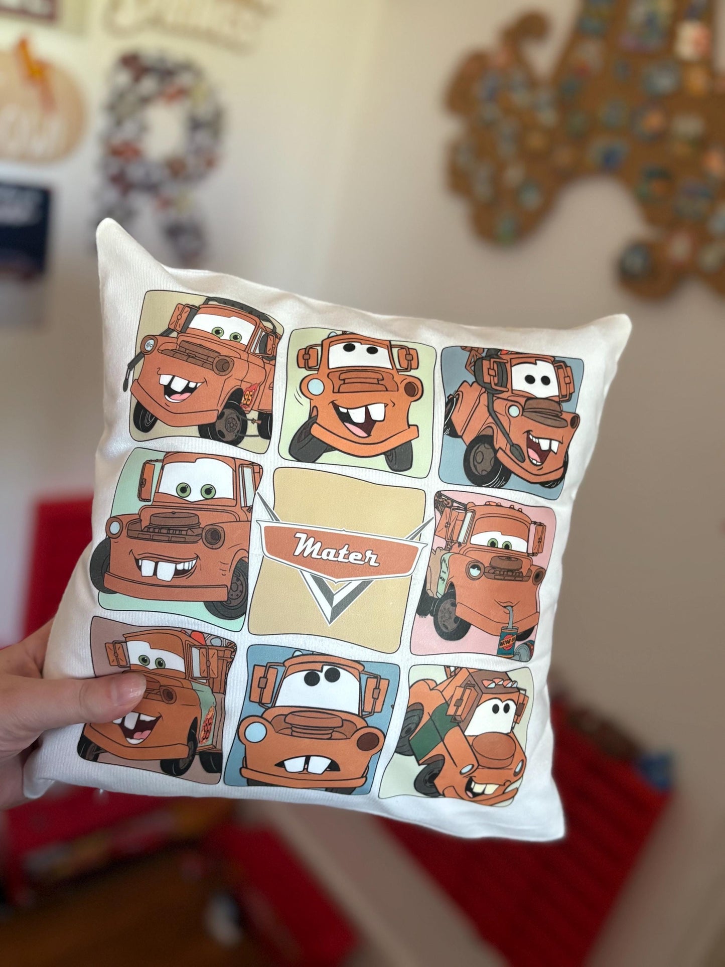 Disney Cars Theme Bedroom Cushion’s - McQueen, Mater, Mack, Doc Hudson