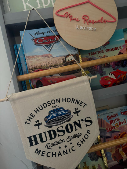 Doc Hudson Cars Mechanic Workshop Bedroom Sign / Cars / McQueen / LMQ / Disney / Bedroom Sign