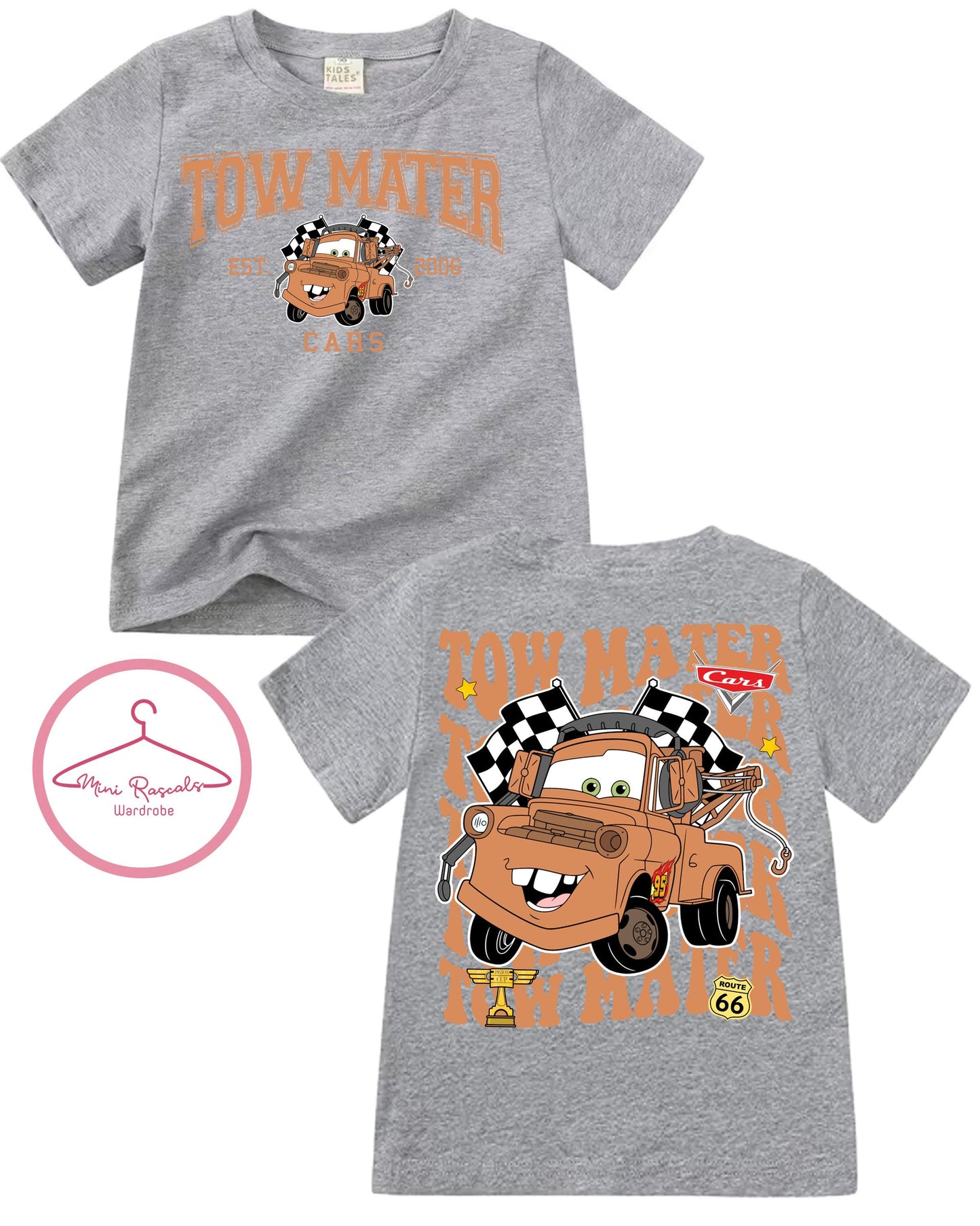 Cars Tow Mater Graphic T-shirts, Cars Top, Summer Outfit, Disney, LMQ, unisex, Summer, Pixar, cars top