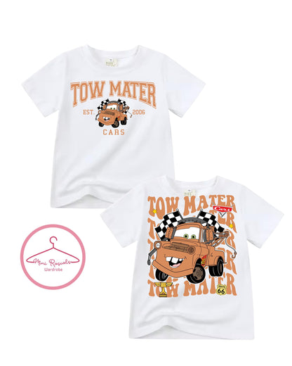 Cars Tow Mater Graphic T-shirts, Cars Top, Summer Outfit, Disney, LMQ, unisex, Summer, Pixar, cars top