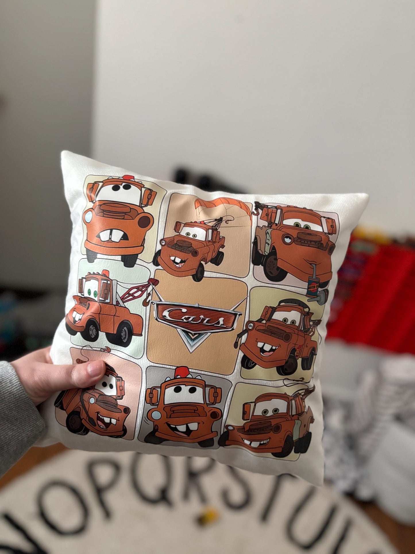 Disney Cars Theme Bedroom Cushion’s - McQueen, Mater, Mack, Doc Hudson