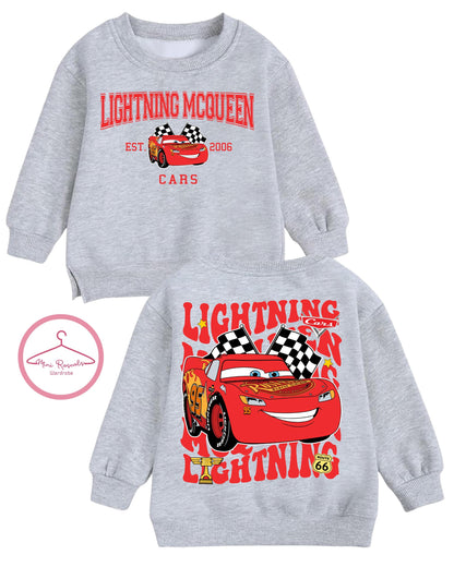 Lightning McQueen Cars Sweatshirt, Disney, Pixar, McQueen, Kids Sweatshirt