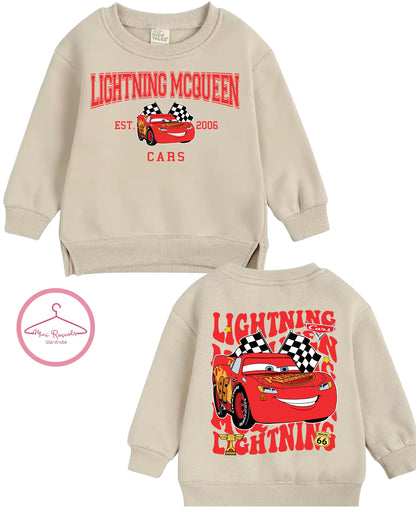 Lightning McQueen Cars Sweatshirt, Disney, Pixar, McQueen, Kids Sweatshirt