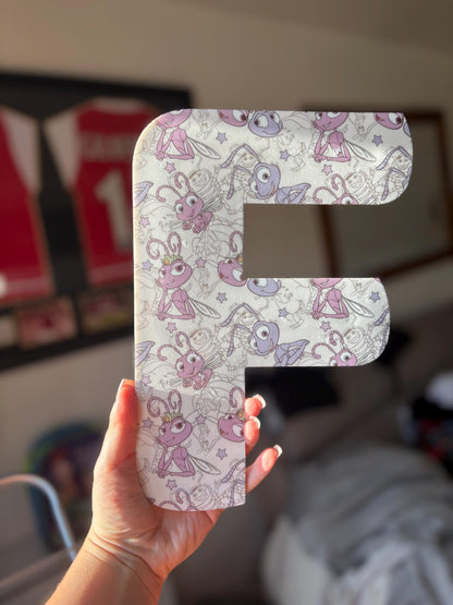 Personalised Acrylic Letters Initials – Bugs Life, Disney, Theme Nursery & Bedroom Decor