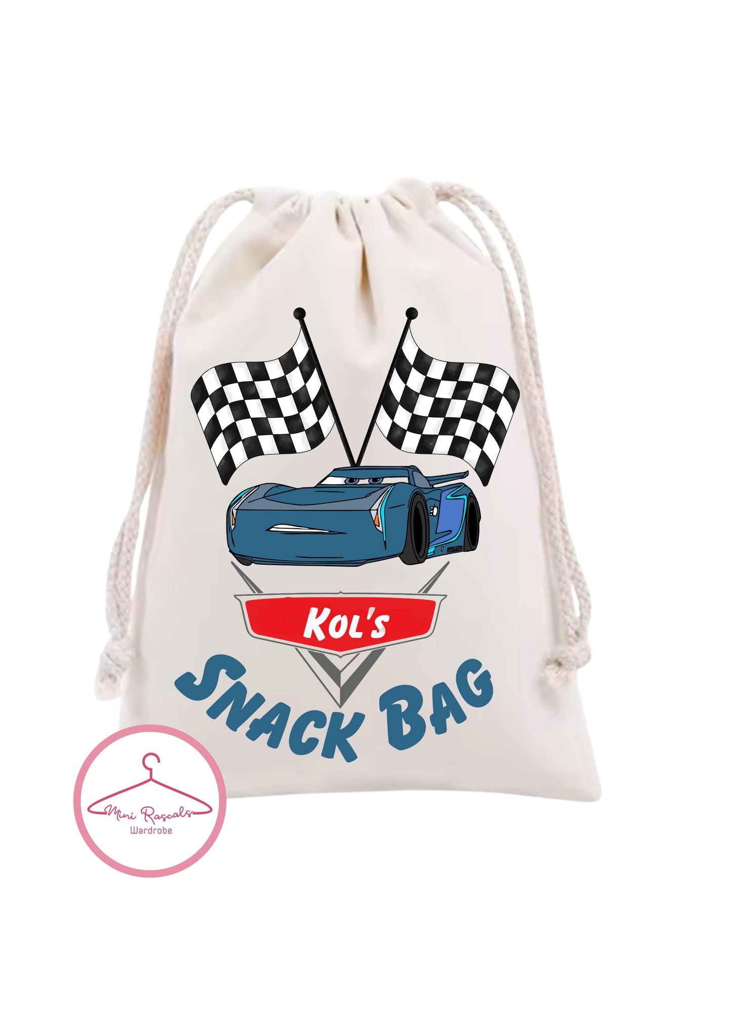 Personalised Disney Cars Snack Bag