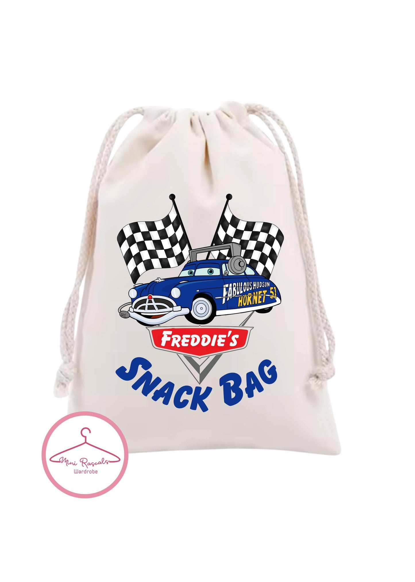 Personalised Disney Cars Snack Bag