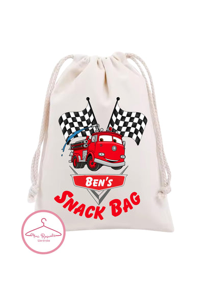 Personalised Disney Cars Snack Bag