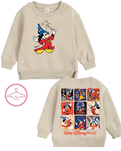 Disney Retro Fantasia Mickey Kids Sweatshirt - Disney, Disneyland, Kids clothes