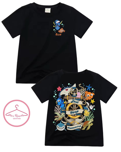 Finding Nemo, Finding Dory Personalised Kids Unisex Tshirt- Nemo, Dory, Disney, Pixar