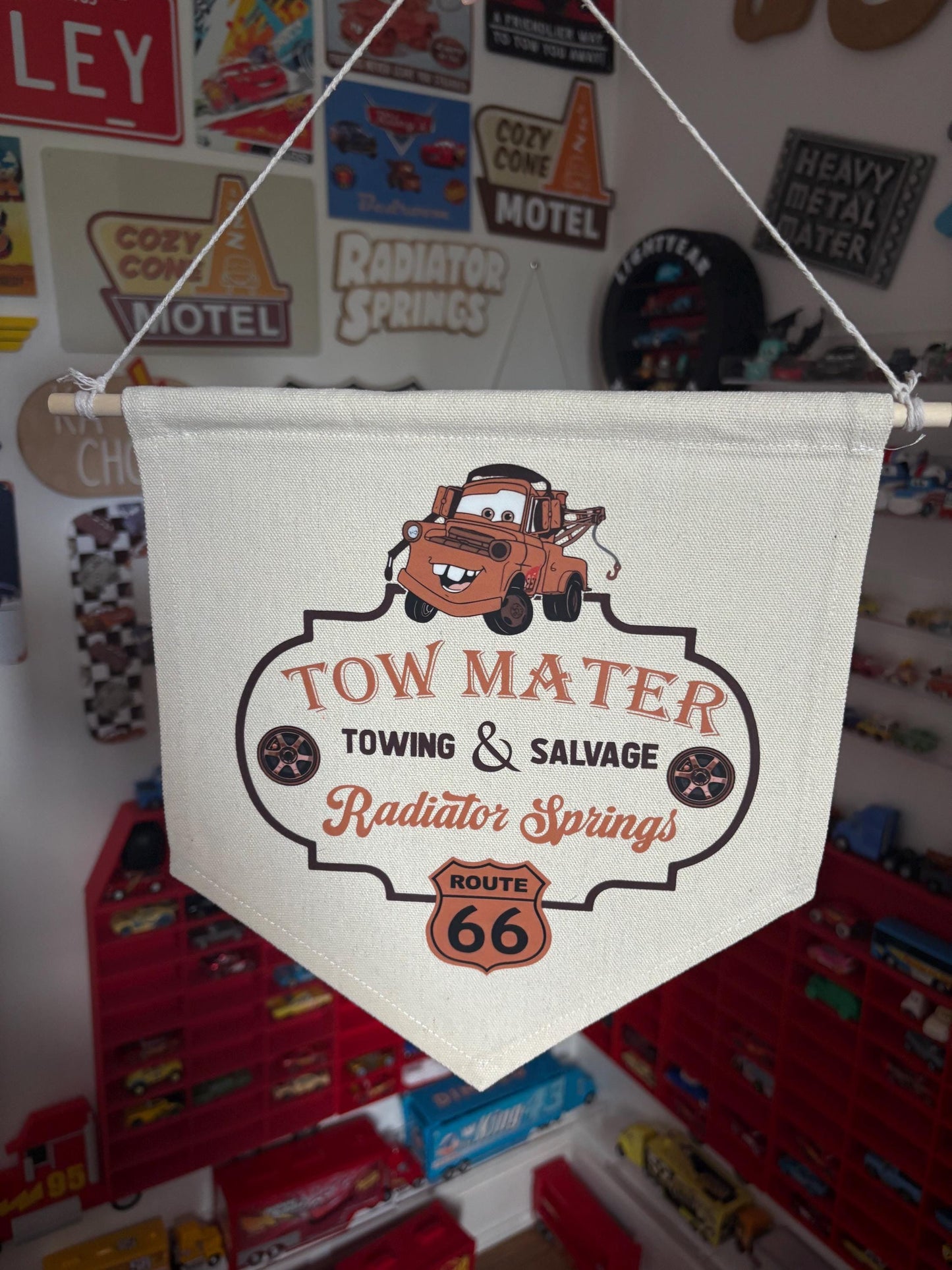 Tow Mater Cars Mechanic Workshop Bedroom Sign / Cars / McQueen / LMQ / Disney / Bedroom Sign