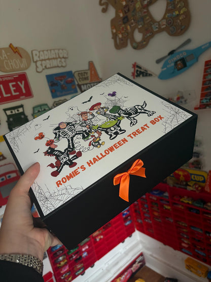 Personalised Halloween Cars and Toy Inspired Treat Box – Kids Sweet Box | Trick or Treat Storage | Reusable Gift Box