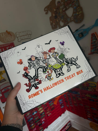 Personalised Halloween Cars and Toy Inspired Treat Box – Kids Sweet Box | Trick or Treat Storage | Reusable Gift Box