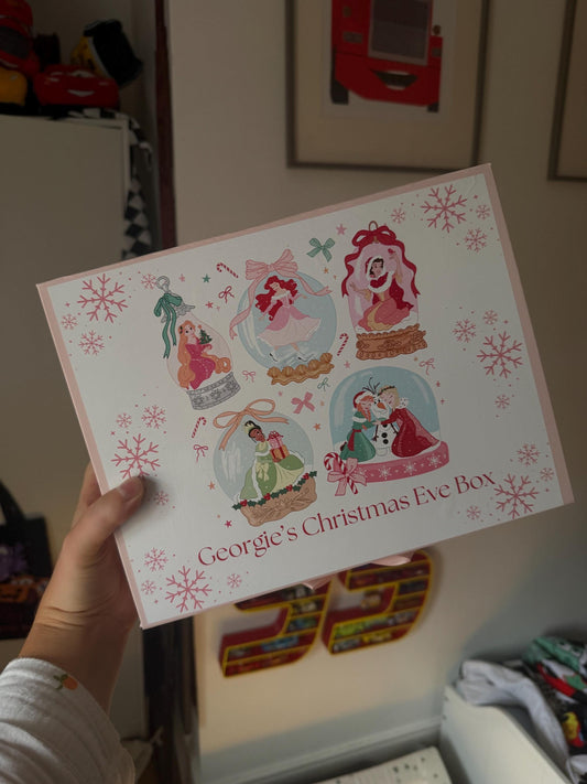 Princess Inspired Personalised Christmas Eve Magnetic Box - personalisation available
