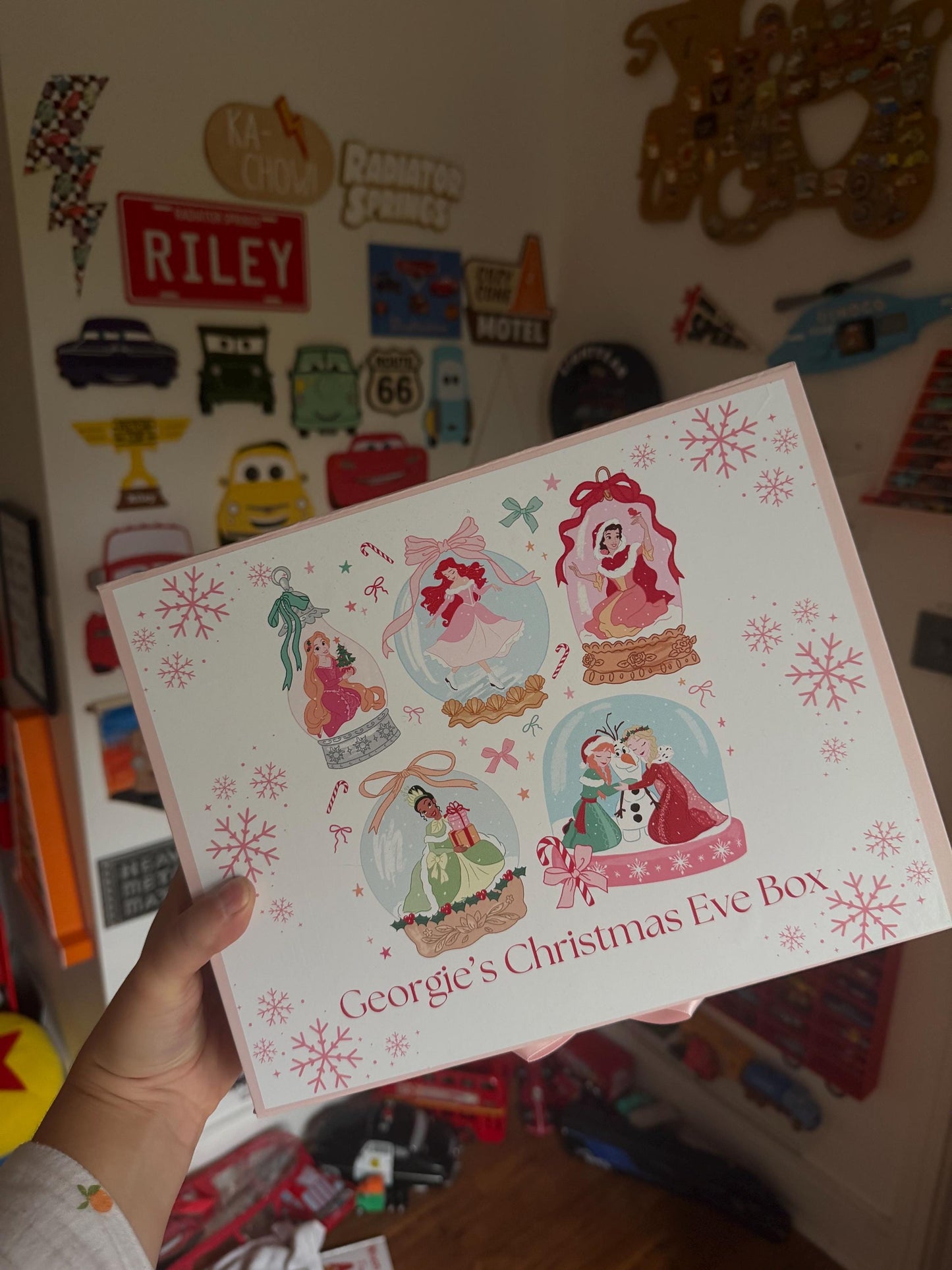 Princess Inspired Personalised Christmas Eve Magnetic Box - personalisation available