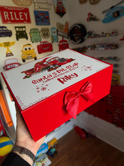 Cars Inspired Personalised Christmas Magnetic Box - personalisation available