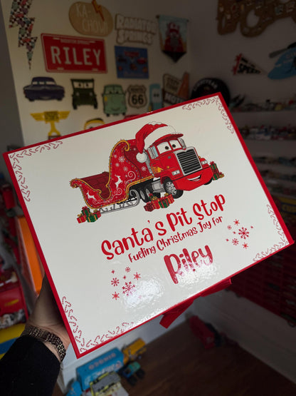 Cars Inspired Personalised Christmas Magnetic Box - personalisation available