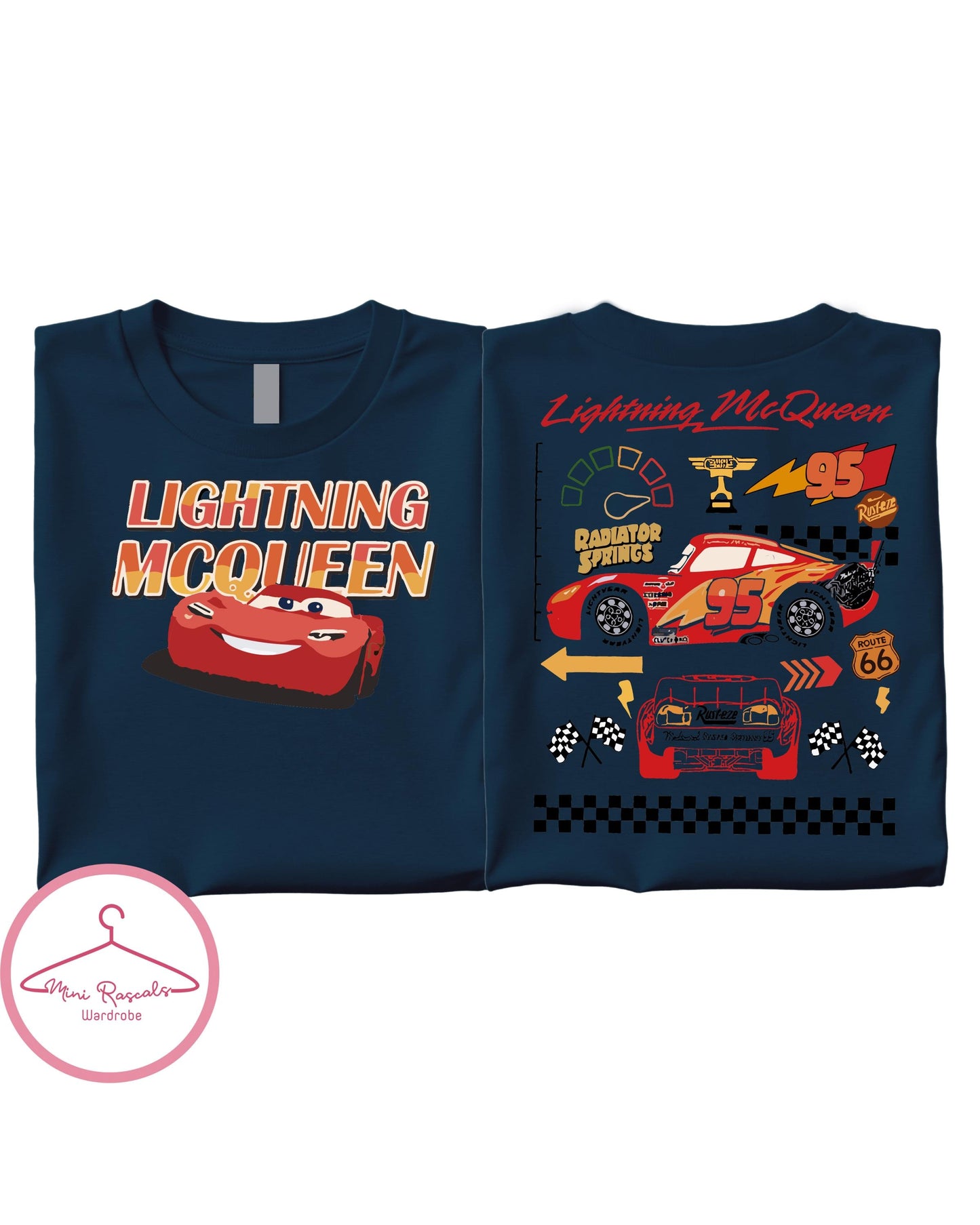 Kids Lightning McQueen T-Shirt | Racing Car Shirt | Birthday Gift | Radiator Springs Tee | Boys Girls Disney Inspired Top