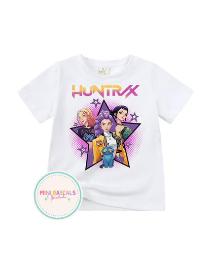 KPOP Demon Hunters Kids T-Shirt | Girls Graphic Tee | Huntrxx Kids
