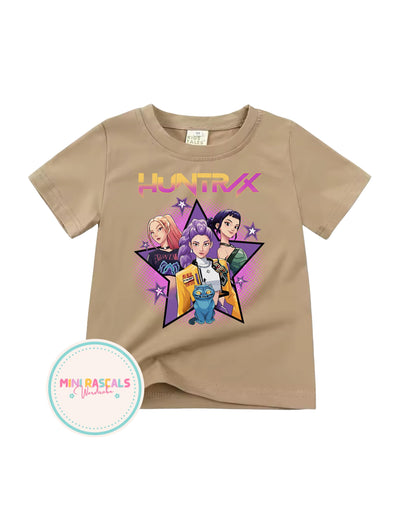 KPOP Demon Hunters Kids T-Shirt | Girls Graphic Tee | Huntrxx Kids