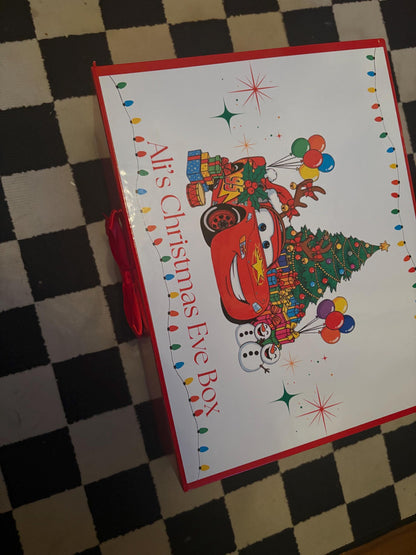 Disney Cars Inspired Personalised Christmas Eve Magnetic Box - personalisation available