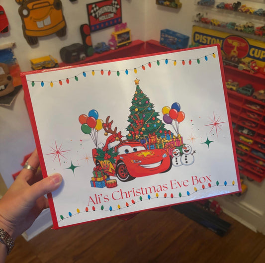 Disney Cars Inspired Personalised Christmas Eve Magnetic Box - personalisation available