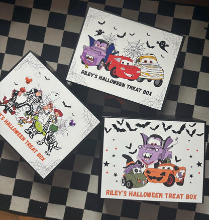 Personalised Halloween Cars and Toy Inspired Treat Box – Kids Sweet Box | Trick or Treat Storage | Reusable Gift Box