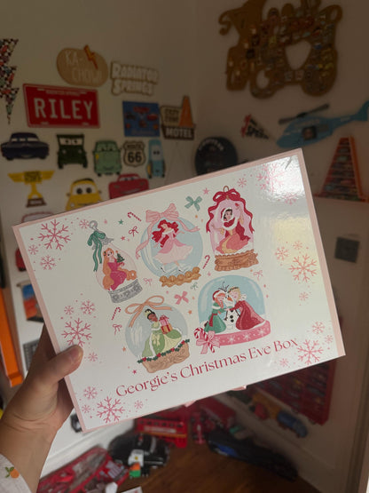 Princess Inspired Personalised Christmas Eve Magnetic Box - personalisation available