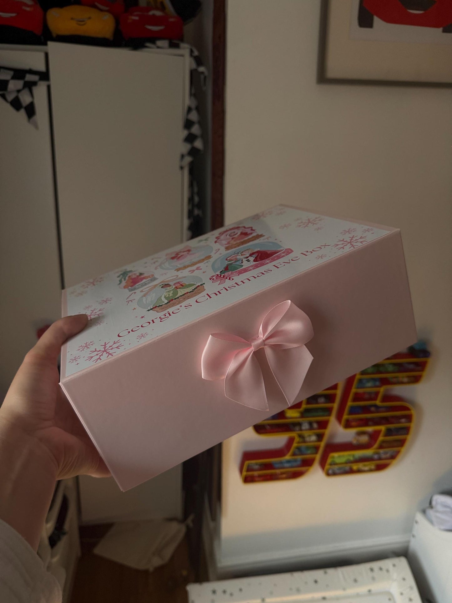 Princess Inspired Personalised Christmas Eve Magnetic Box - personalisation available