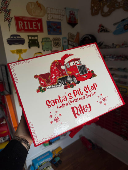 Cars Inspired Personalised Christmas Magnetic Box - personalisation available