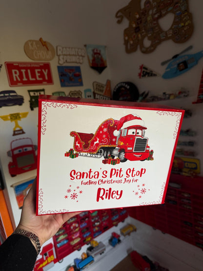 Cars Inspired Personalised Christmas Magnetic Box - personalisation available