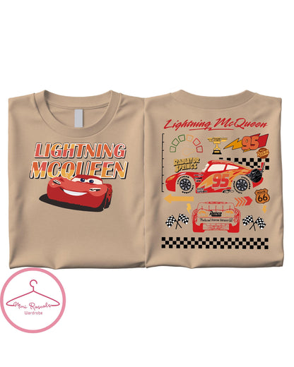 Kids Lightning McQueen T-Shirt | Racing Car Shirt | Birthday Gift | Radiator Springs Tee | Boys Girls Disney Inspired Top