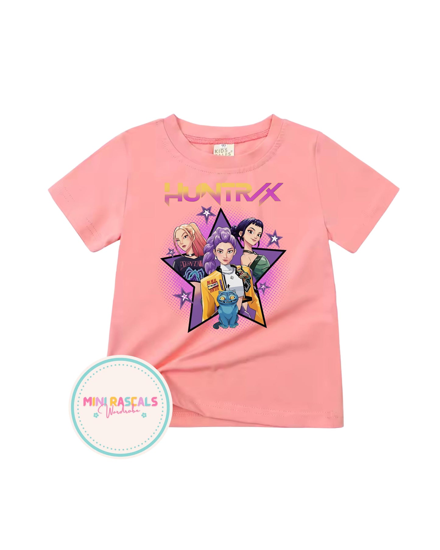 KPOP Demon Hunters Kids T-Shirt | Girls Graphic Tee | Huntrxx Kids