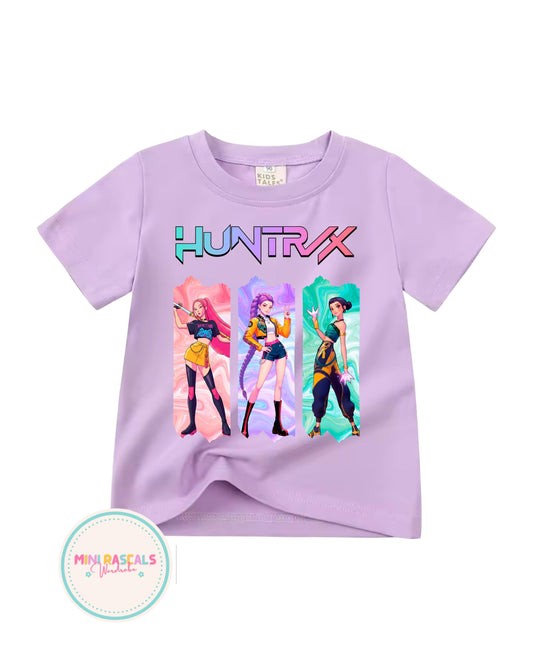 KPOP Huntrix Graphic Kids T-Shirt & Sweatshirt | Demon Hunters Girls Top | Huntrxx Kids