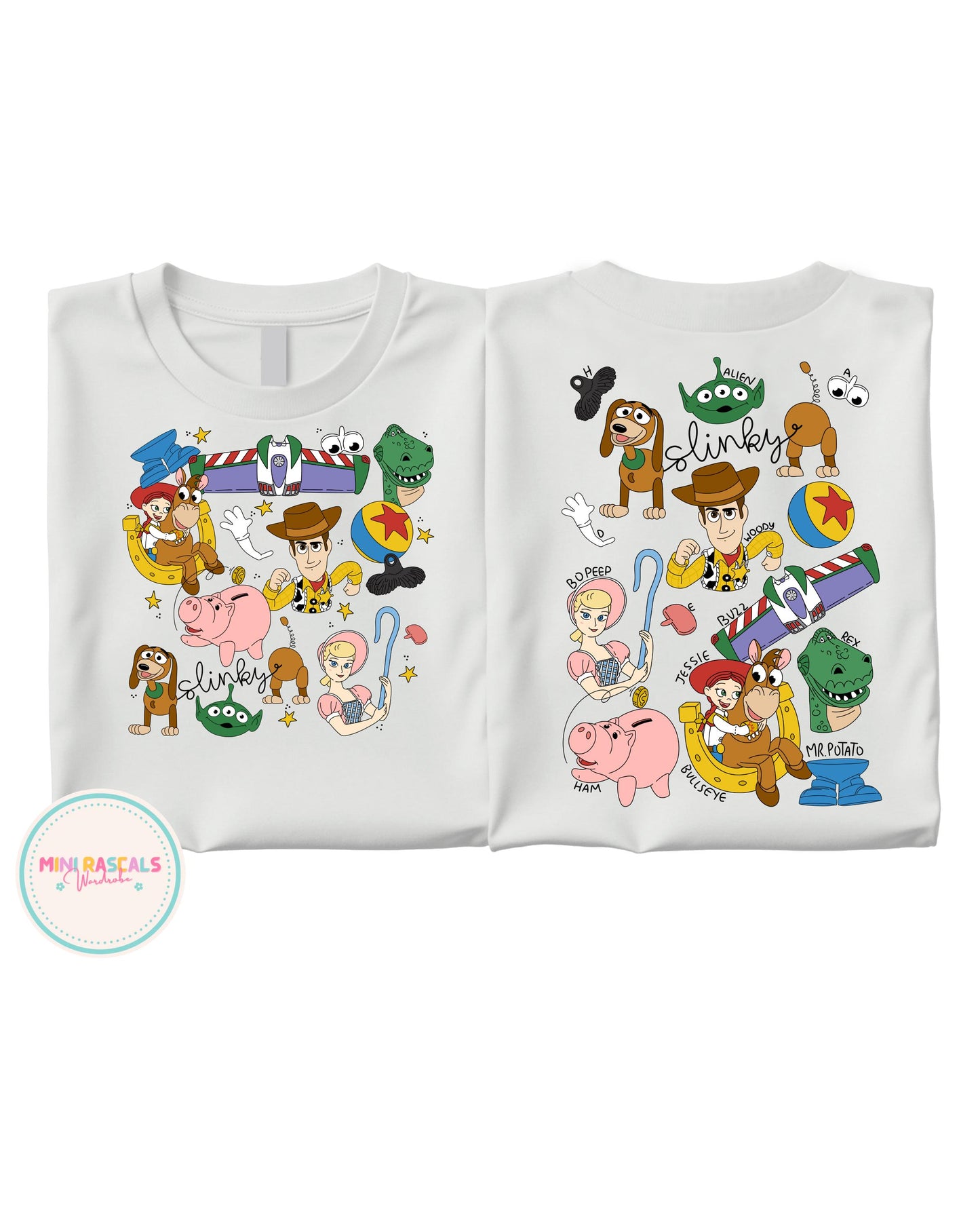 Toy Story Woody & Friends Kids T-Shirt & Sweatshirt | Buzz Jessie Pixar Graphic Top | Boys Girls Unisex