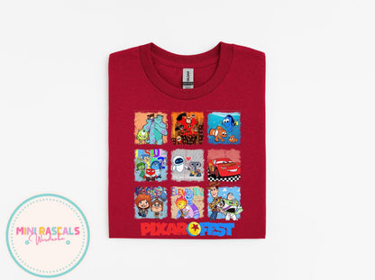 Pixar Fest Inspired Outfit  | Kids Cartoon Graphic Tshirt  and sweatshirt - Pixar Kids